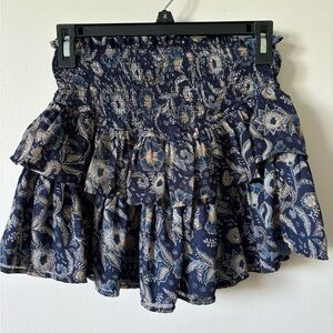 Multicolor mini skort, size small, never worn